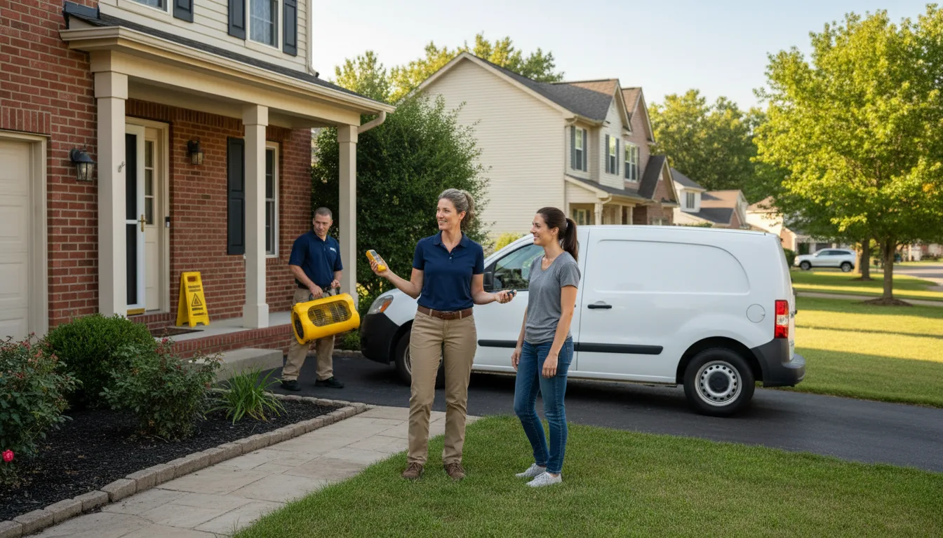 Residential water damage restoration in Woodville, MS